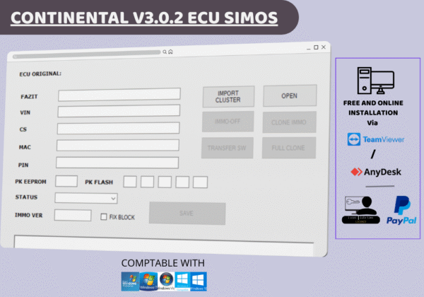 CONTINENTAL ECU SIMOS SOFTWARE