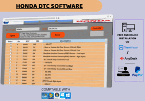 HONDA DTC SOFTWARE